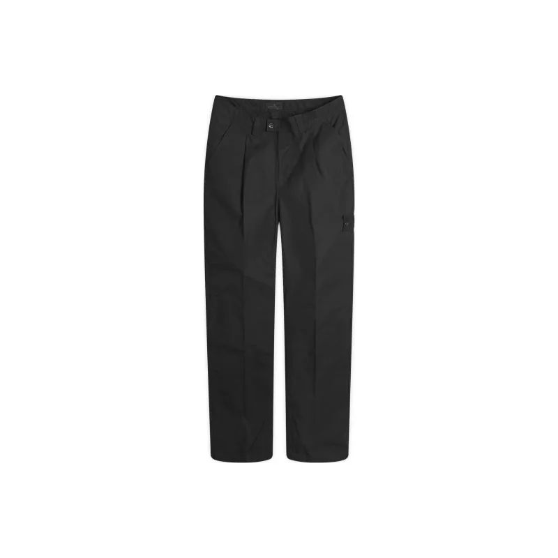 STONE ISLAND Logo Patch Straight Leg Trousers-0