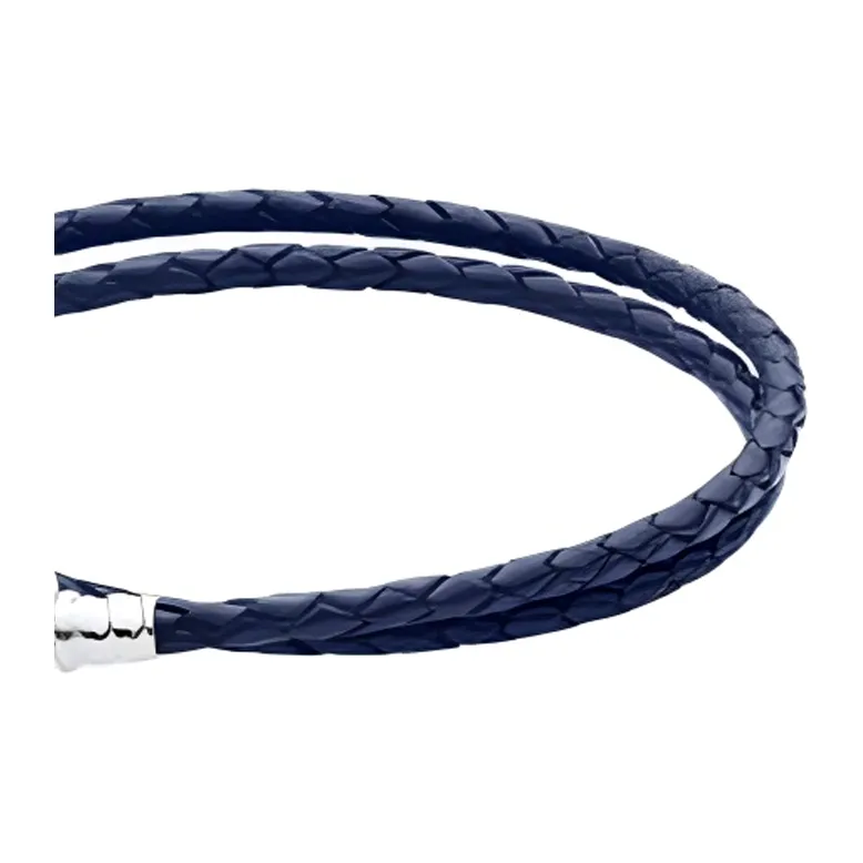 Pandora Leather Bracelets Women's Dark Blue-1