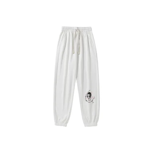 *EVAE+MOB Casual Pants Unisex White