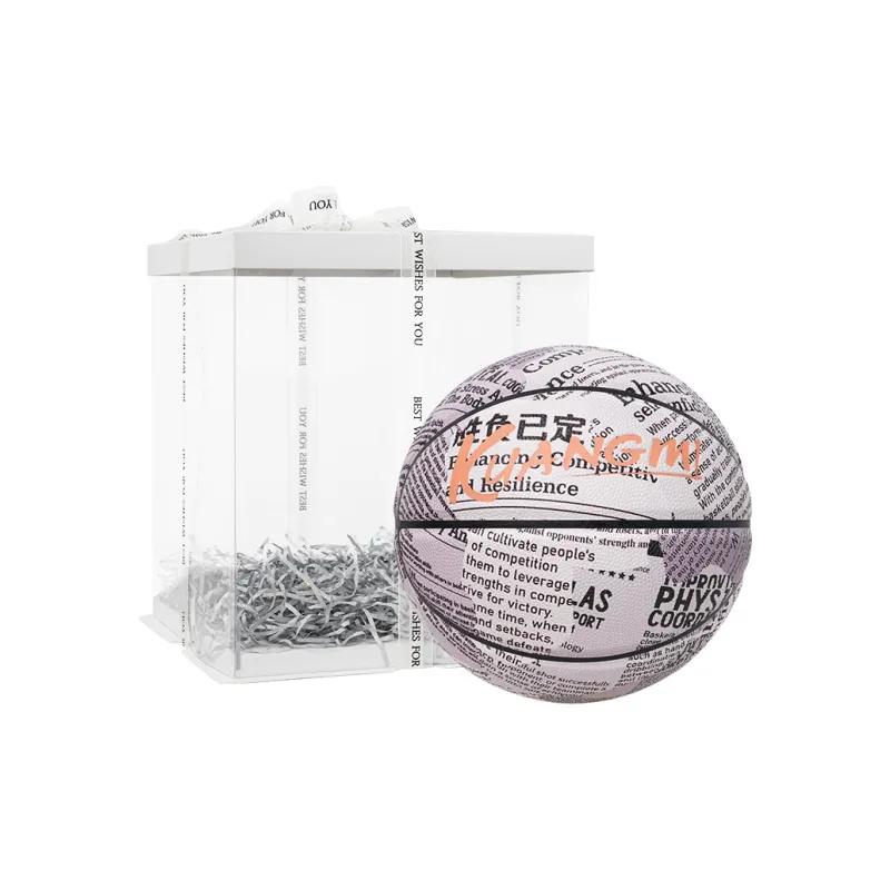 Kuangmi PU Basketball Black White Size 7 Ball Street Unisex-7