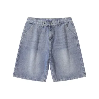Ghost Mask Denim Shorts Unisex