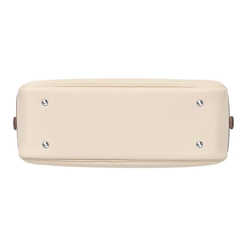 HERMES Plume Swift Calfskin Handbag Mini Women's 10 Craie Milkshake White-2
