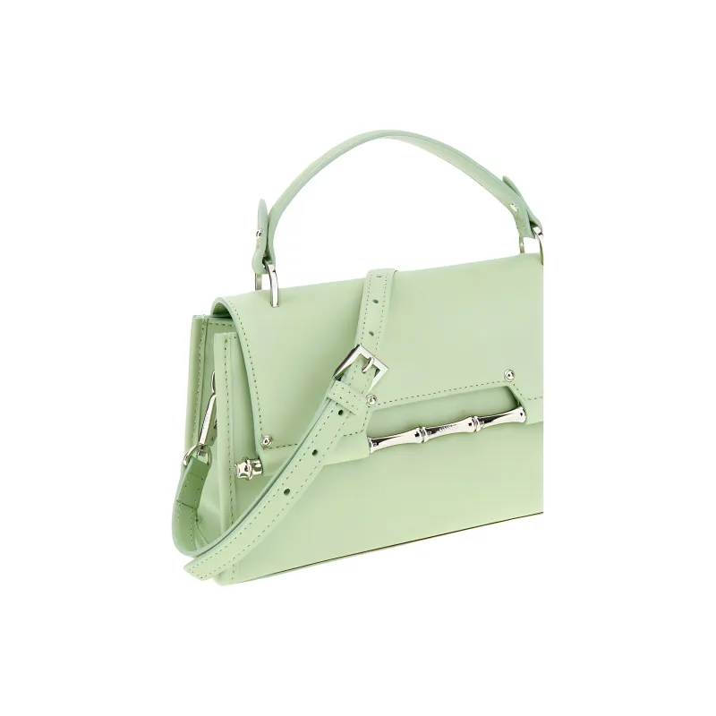 GUESS Genuine Leather Shoulder Bag Crossbody Bag Handbag Women's Green-4