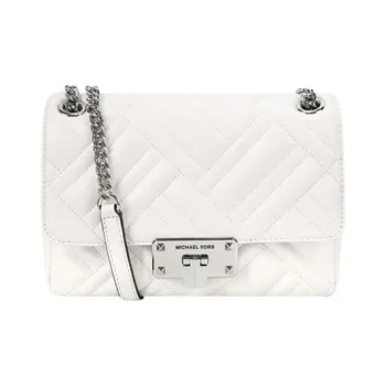 MICHAEL KORS MICHAEL KORS Handbag Collection Petyon Leather Crossbody Bag, Shoulder Bag Women's White