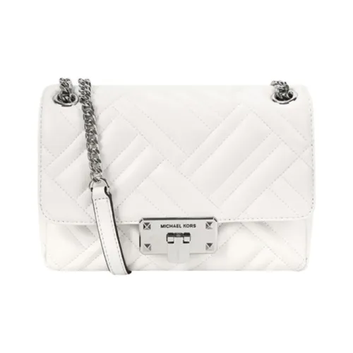 MICHAEL KORS MICHAEL KORS Handbag Collection Petyon Leather Crossbody Bag, Shoulder Bag Women's White
