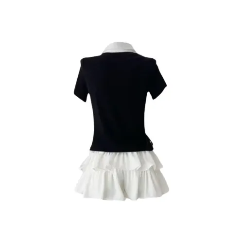 Flowers In Water Skirt Set Women's