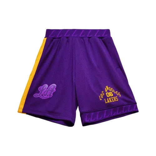 Mitchell Ness Casual Shorts Men Purple
