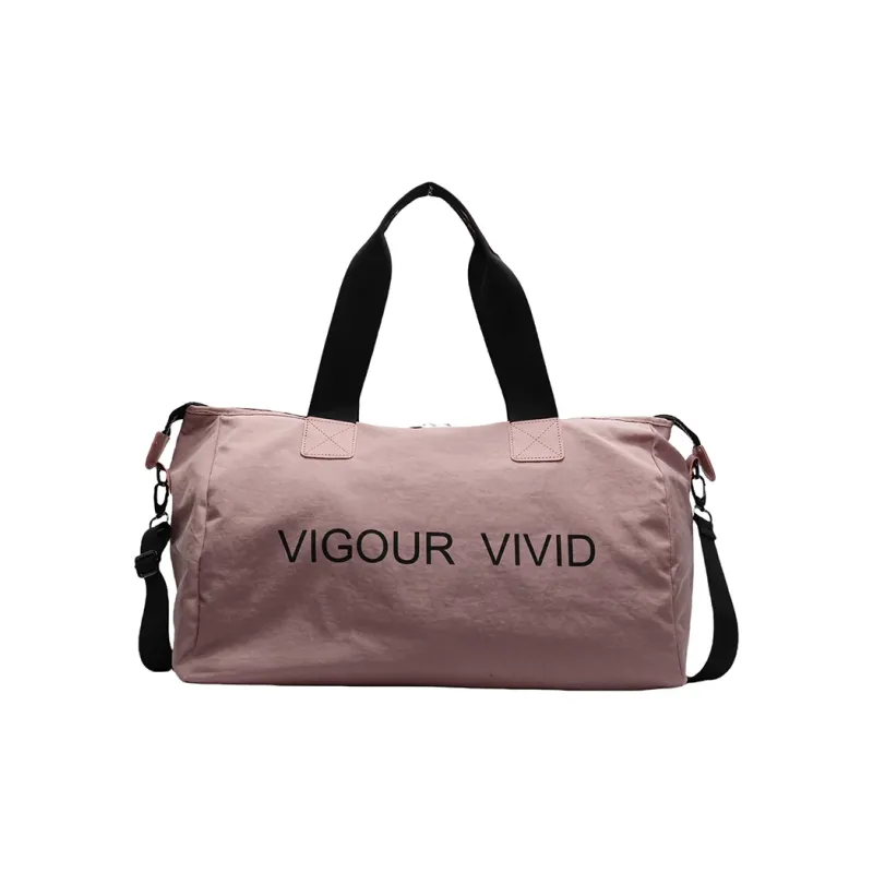 DCLOUD Fabric Crossbody One Shoulder Travel Bag Unisex Ecru/Black/Pink/Green-14