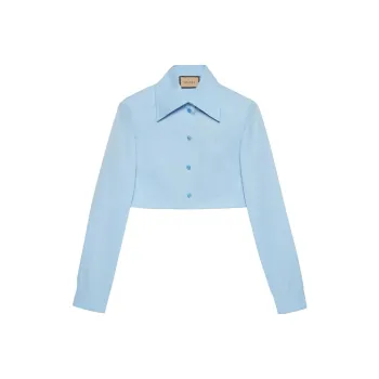GUCCI Cropped Poplin Shirt