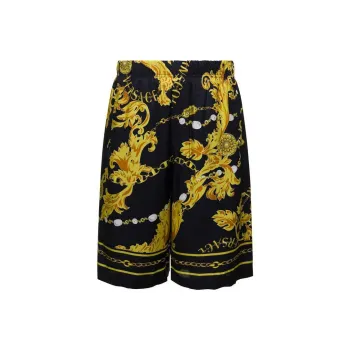 VERSACE JEANS COUTURE Barocco Printed Knee Length Track Shorts
