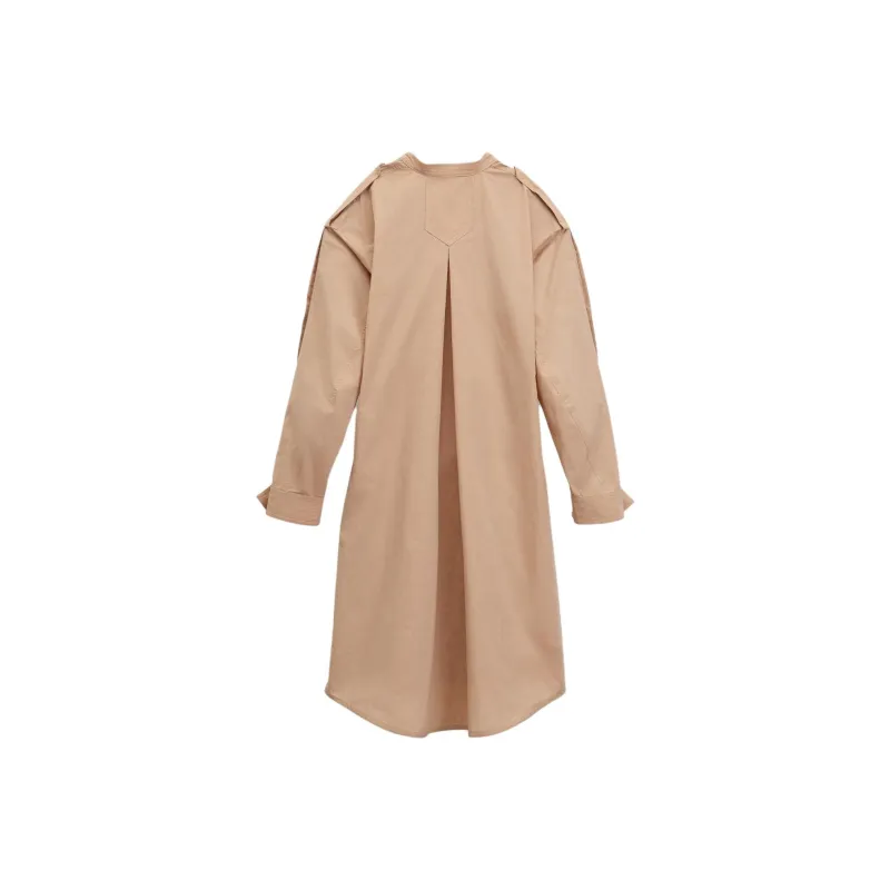 ZARA Long Sleeved Dress Women's Dark Pink-1