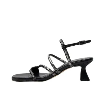 MIISTA Tabora One Strap Sandals 6cm Women's Black