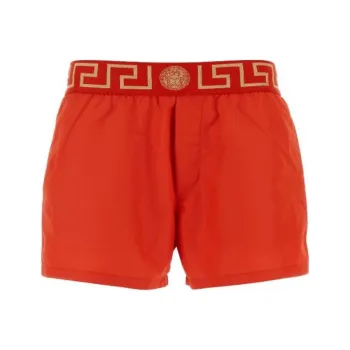 VERSACE Greca Border Elasticated Waistband Swim Shorts