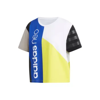 Adidas Neo T Shirt Women's White/Preppy Silver Gray