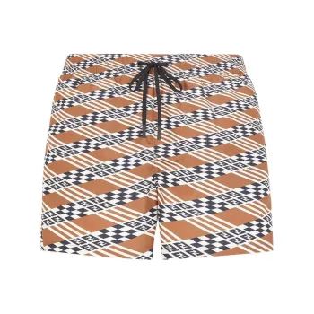 FENDI Graphic Printed Drawstring Swim Shorts