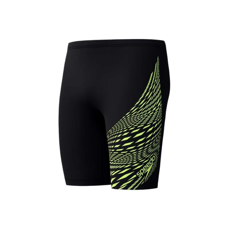 Speedo Swimming Shorts Men's Black Yellow-2