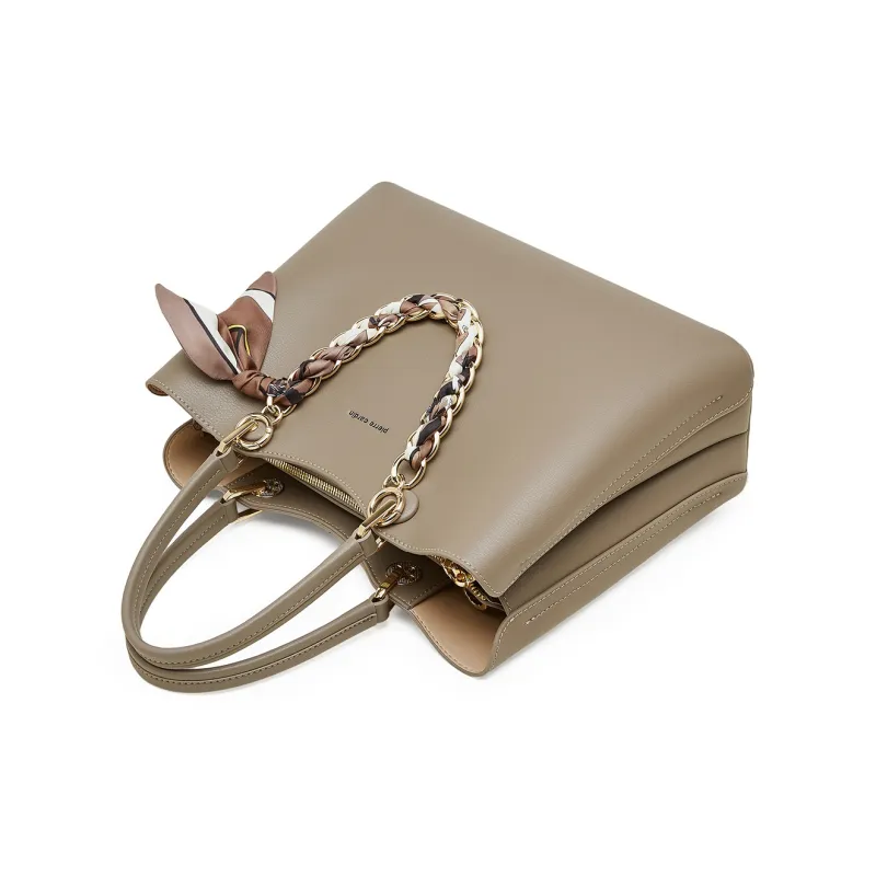 PIERRE CARDIN Split Cow Leather Shoulder Bag, Crossbody Bag, Handbag Regular Women's Multicolor-4