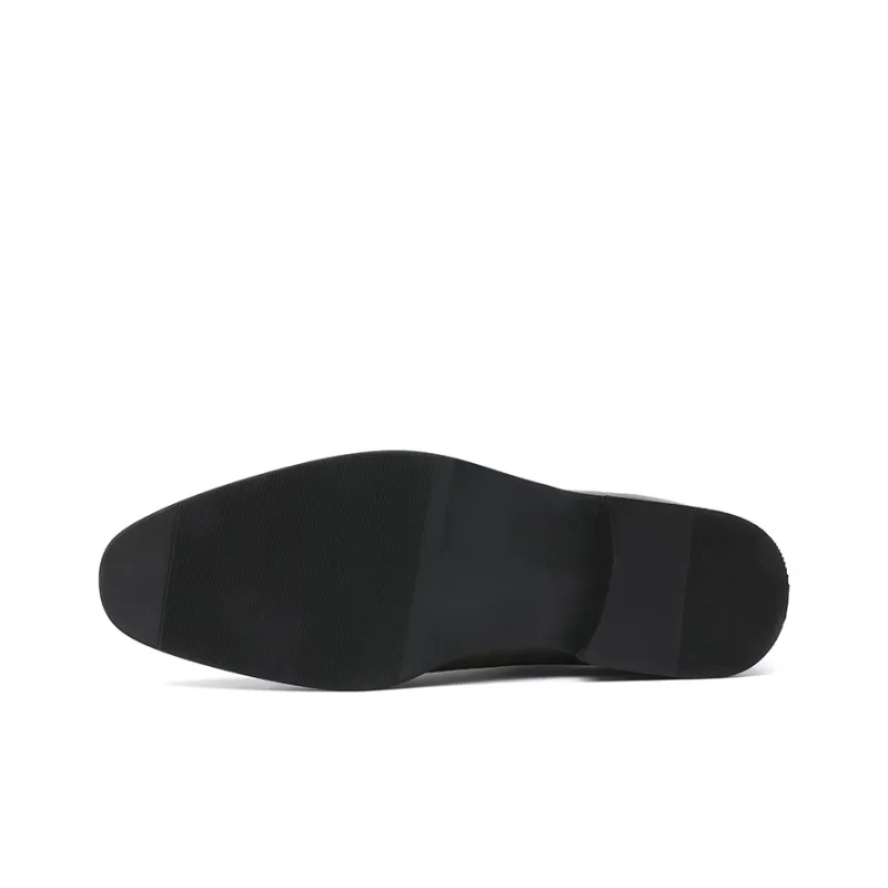 JIETEGONGYANG Dress Shoes Men's Gray-4