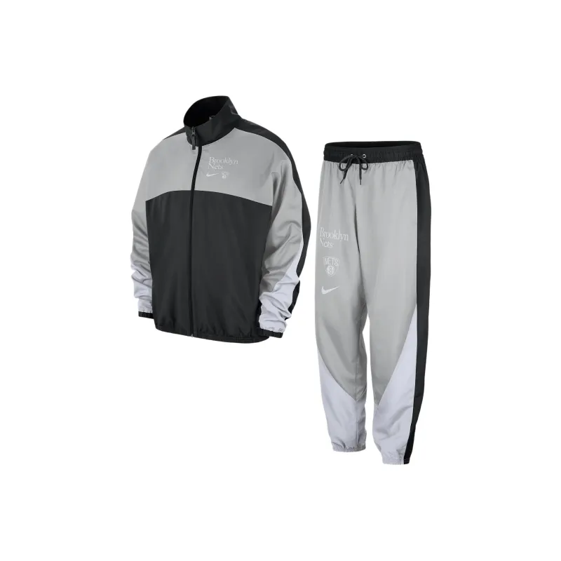 Nike Brooklyn Nets Starting 5 Courtside Casual Sportswear Brook Lin Basketball Team Men's Light Silver-0