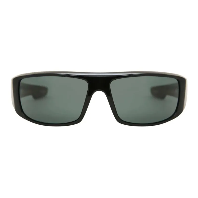 SPY Plastic Rectangular Sunglasses Unisex Black-0