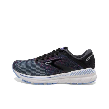 Brooks Adrenaline GTS 22 Anti Slip Wear Resistant Low Top Sprint Running Shoes Unisex Black Purple Blue