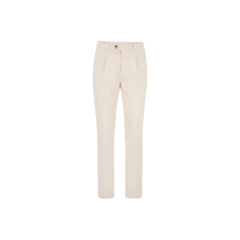 Brunello Cucinelli Low Waisted Slim Fit Trousers-0