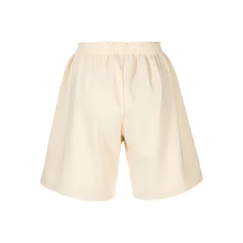 MM6 Maison Margiela Embroidered logo Knee length Jersey Shorts