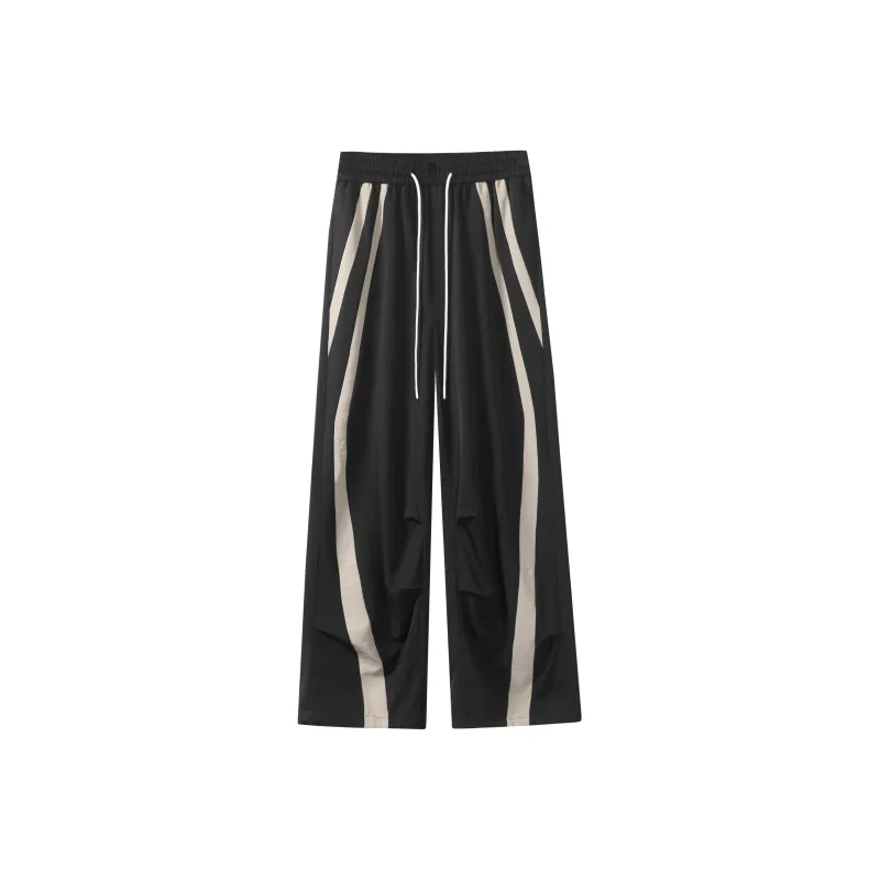 ZWWWZ Casual Pants Unisex Apricot-7