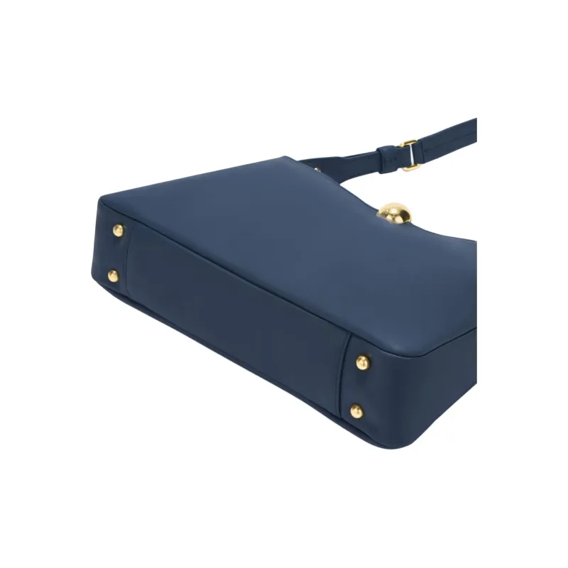 Furla Calfskin Shoulder Bag Tubas Women's Blue-2