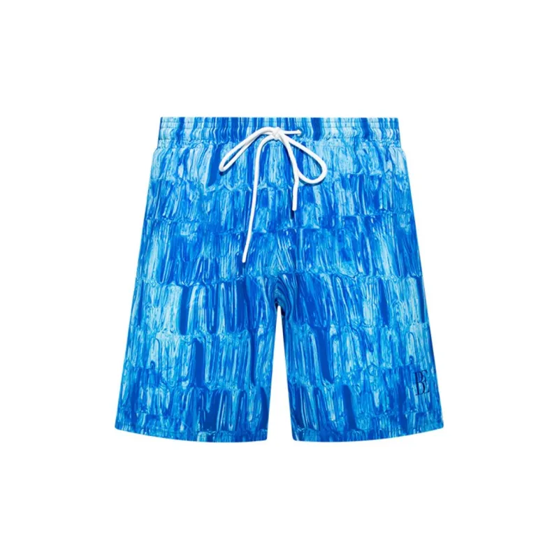 BALNEAIRE SS24 Beach Shorts Men's Refreshing Blue/White-0
