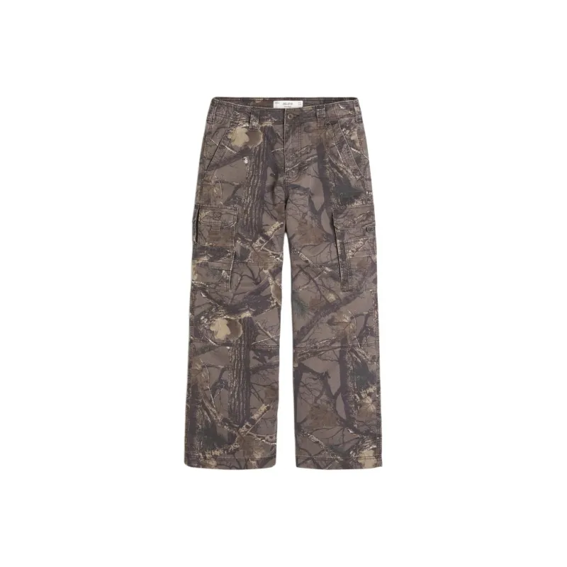 Hollister Cargo Pants Men's Brown Camouflage-0