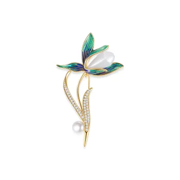 ME LUXE Pearl Brooches Women's