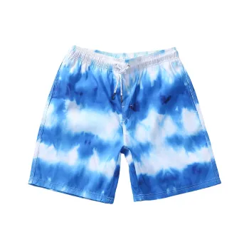 GAILANG Beach Shorts Men's Tie Dye Blue