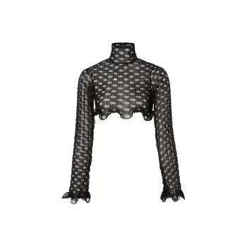 Burberry Crop Tops Women's Black