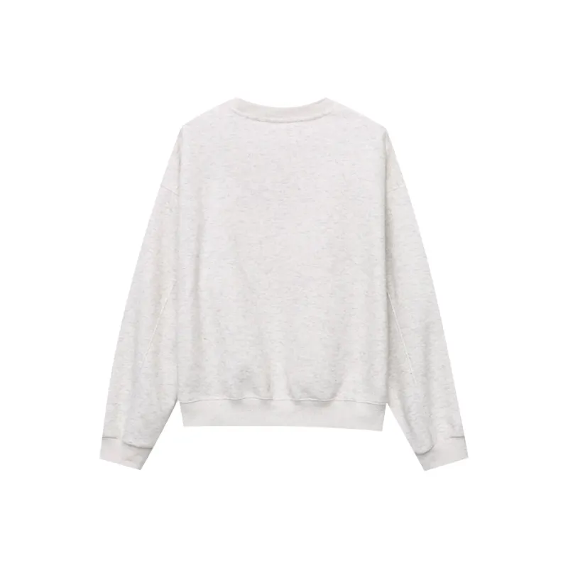 CHARM PICK Sweatshirt Women's Hemp White-1