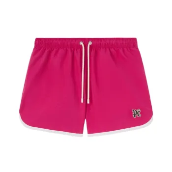 PALM ANGELS Monogram patch Swim Shorts