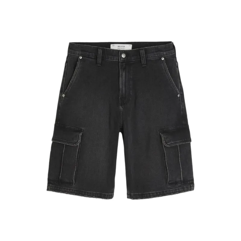 Hollister Denim Shorts Men's Black-0