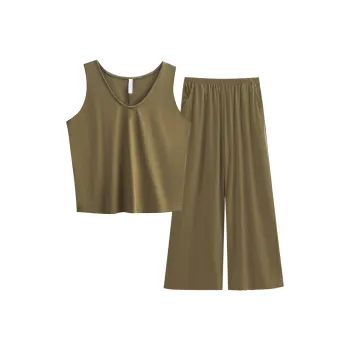 Same Language Pajama Set Women's Olive Green