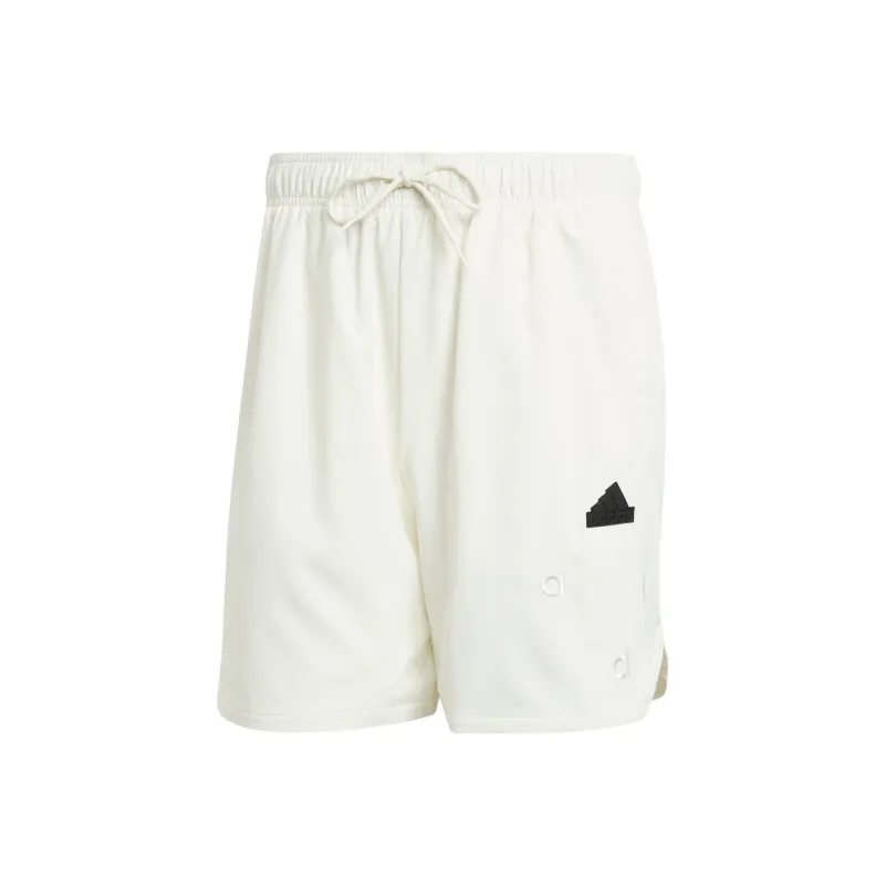 Adidas Embroidery Woven Shorts Casual Shorts Men's White-0