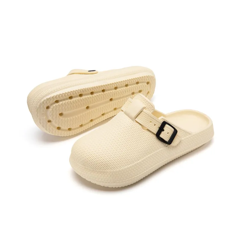 ENRICO COVERI Rubber Sole Odor Resistant Abrasion Resistant Slip Resistant Closed Toe Slippers Unisex-7