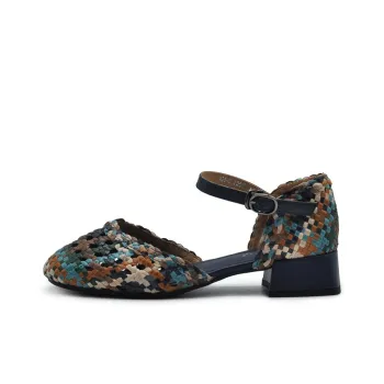 ARTMU Chunky Heel High Heels Women's Blue
