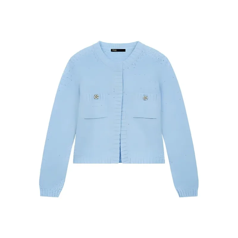 Maje Crop Tops Women's Blue-0