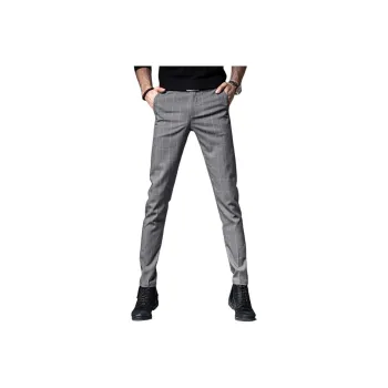 Devanro Casual Pants Men's Gray