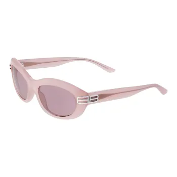 Balenciaga Acetate Round Sunglasses Women's Pink