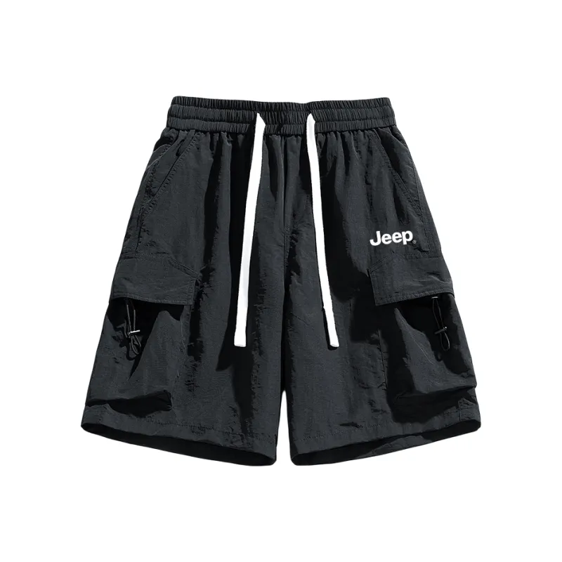 Jeep Casual Shorts Unisex Gray Green-13