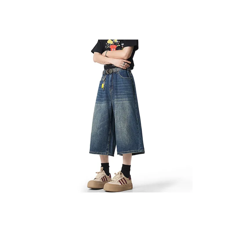HOKLV Denim Shorts Unisex-10
