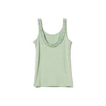 Beams Tank Tops Women's Light Green