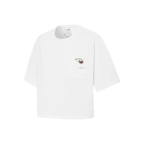 PUMA Crop Tops Women's White