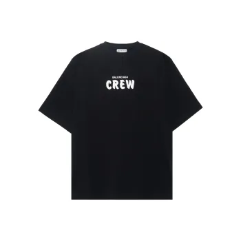 Balenciaga Drop Shoulder Sleeve T Shirt Women's Black