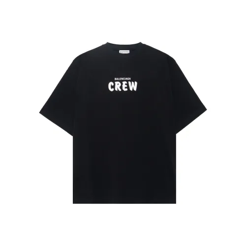 Balenciaga Drop Shoulder Sleeve T Shirt Women's Black